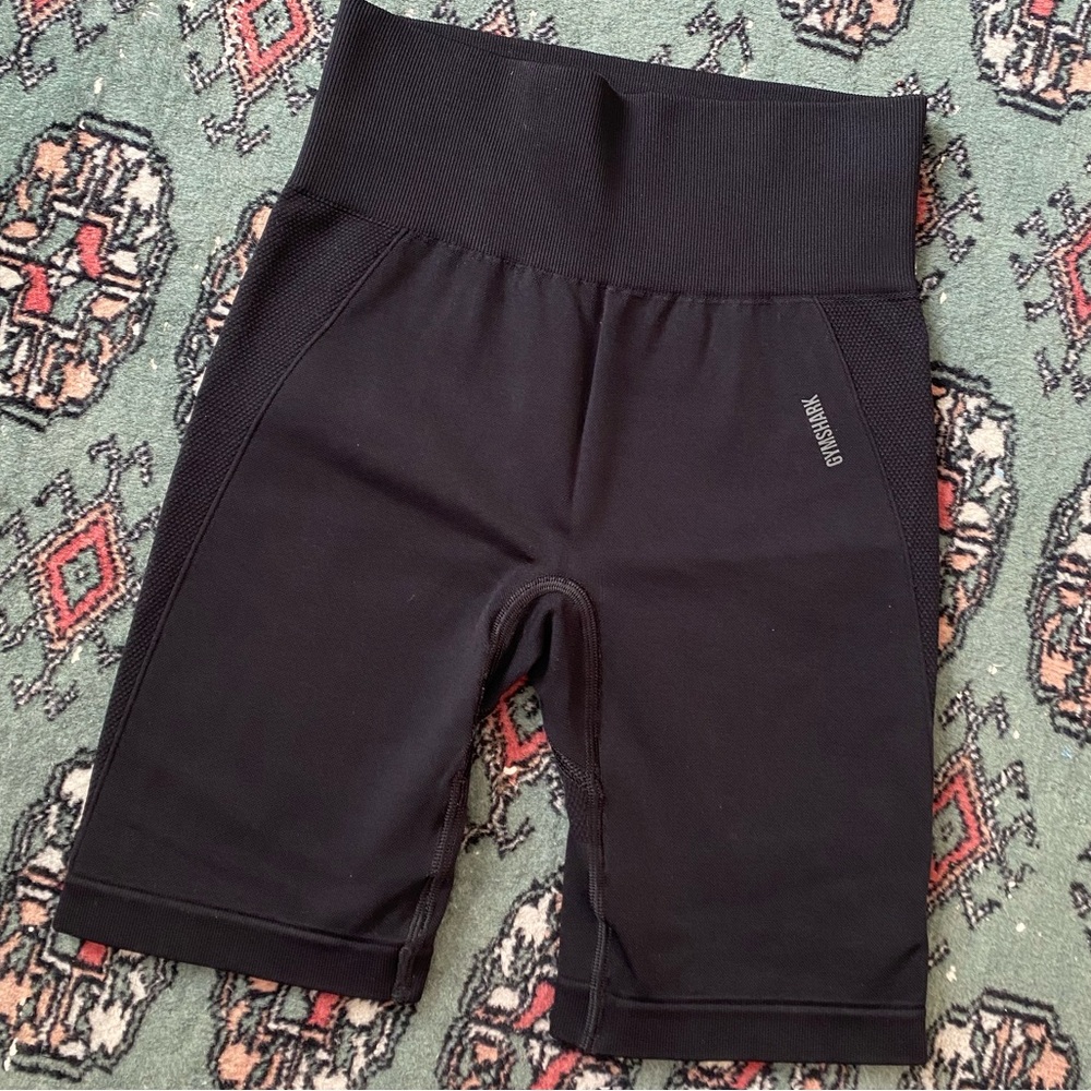 Gymshark black seamless gym shorts